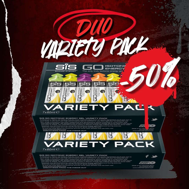 DUO GEL VARIETY PACK -  7 Gels GO isotonic Energy